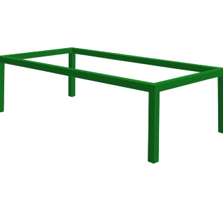 Studio Powdercoat Table frame, manufactured, new zealand made, versatile. suit any space